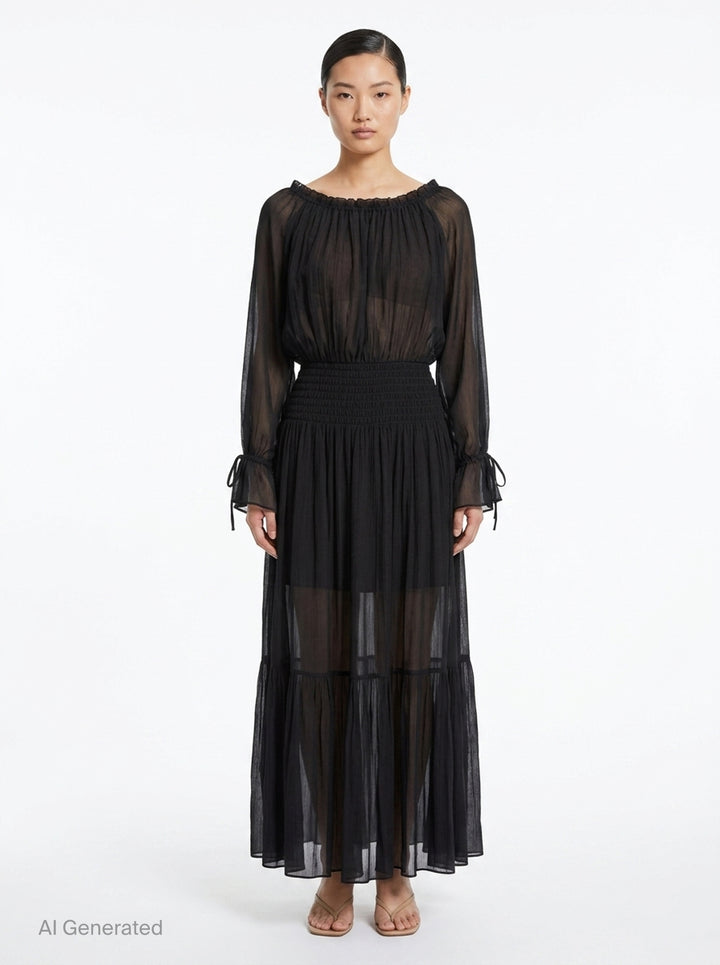 Silk Mix Winkle Midi Dress | Club21 Collection | Club21 - front