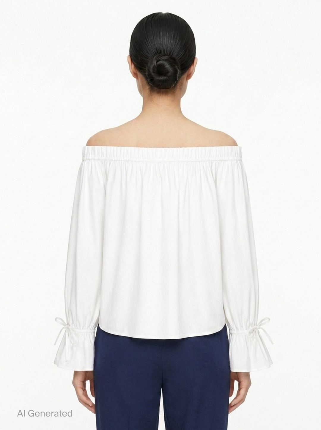 Structure Cotton Off-Shoulder Top | Club21 Collection | Club21 - back