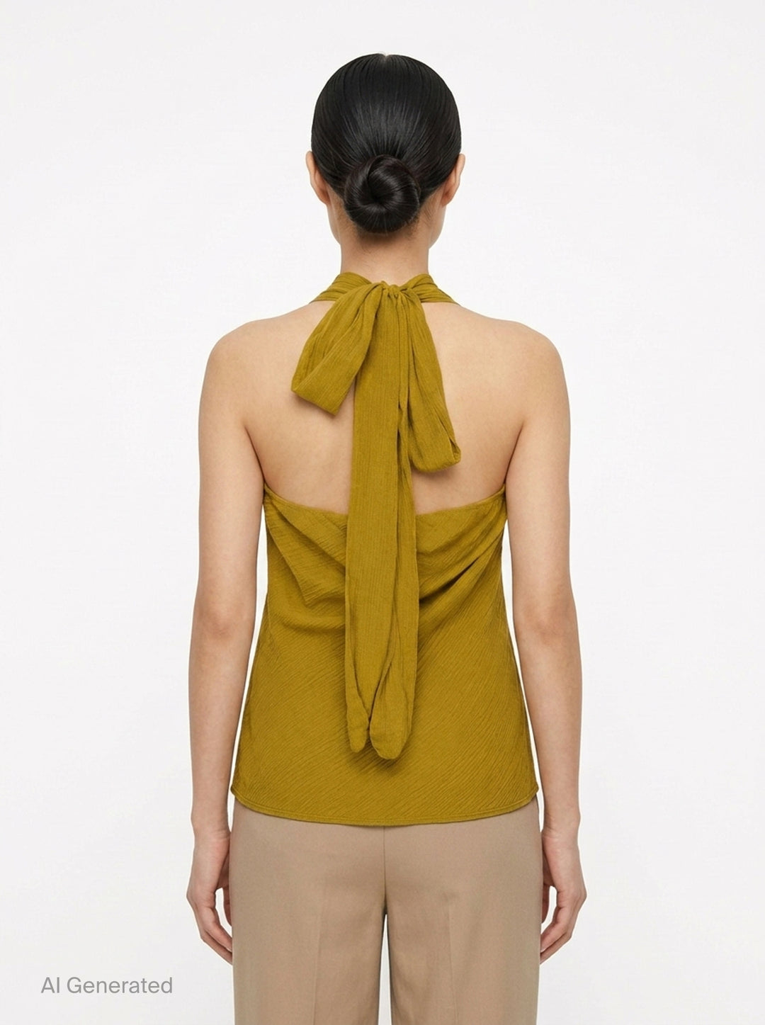 Winkle Silk Mix Halter Top | Club21 Collection | Club21 - back
