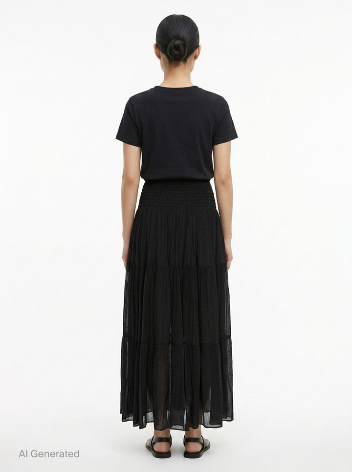 Winkle Silk Mix Maxi Skirt | Club21 Collection | Club21 - back