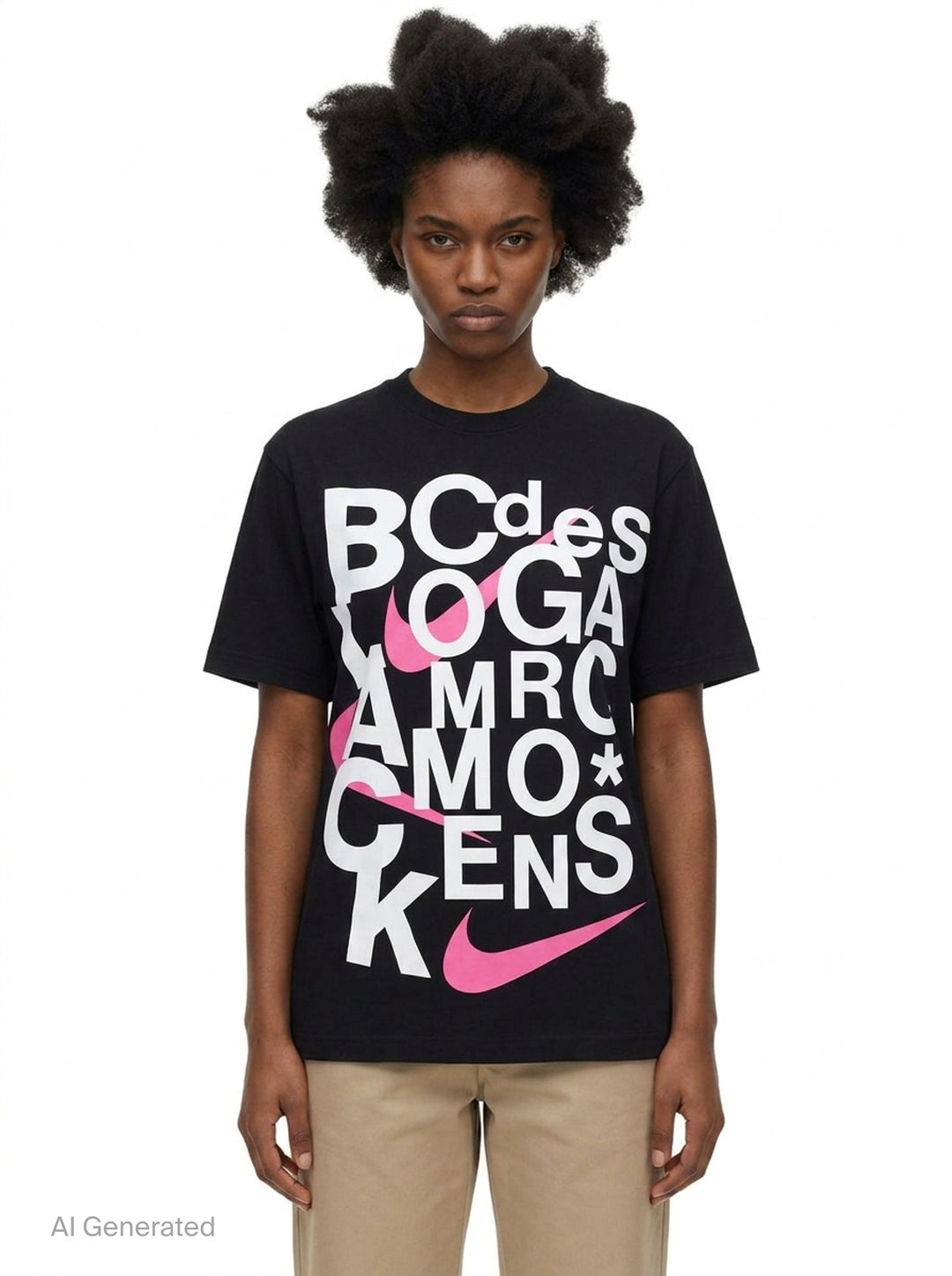 CDG x Nike Graphic Tee | Comme des Garçons BLACK | Club21 - front