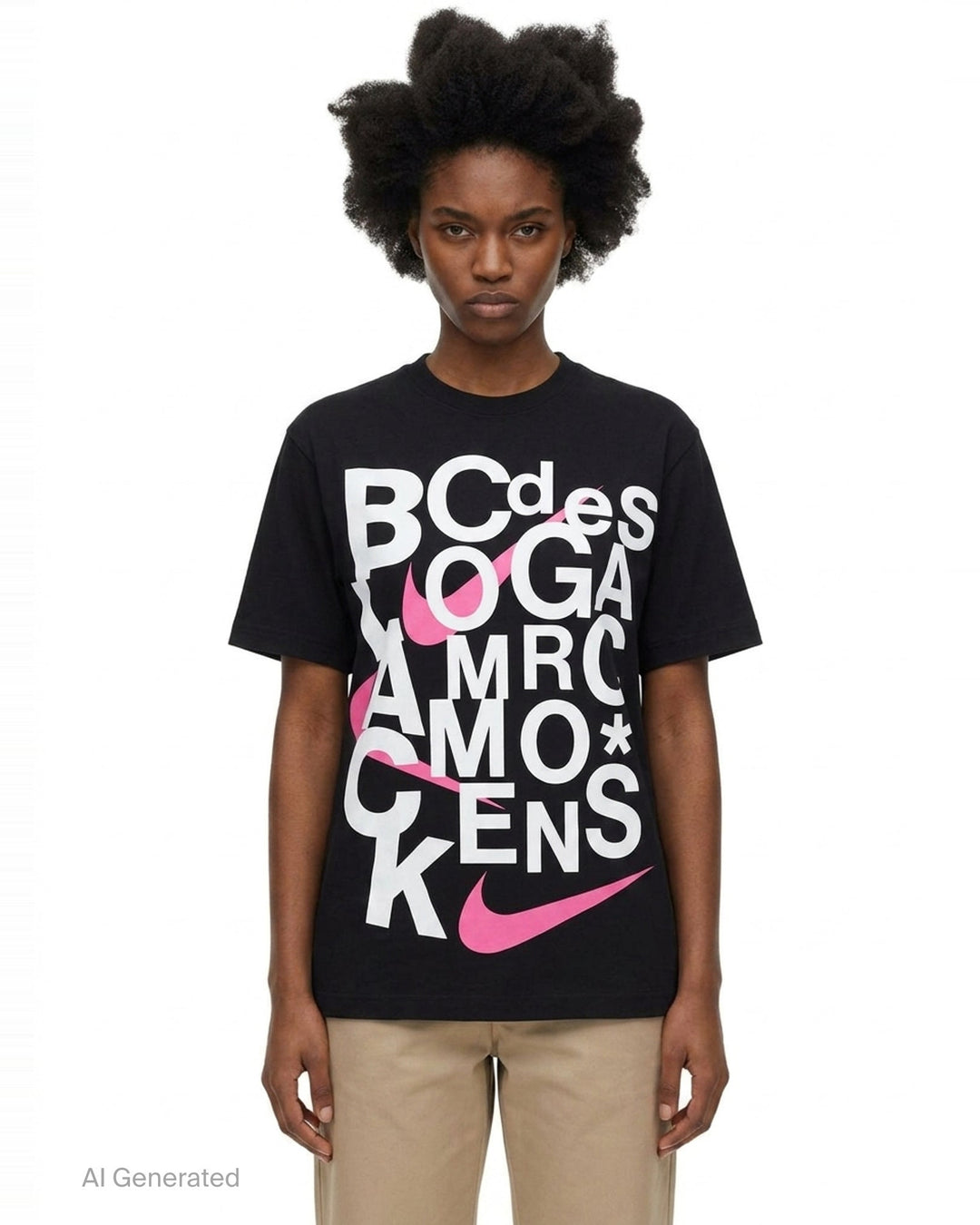 CDG x Nike Graphic Tee | Comme des Garçons BLACK | Club21 - front
