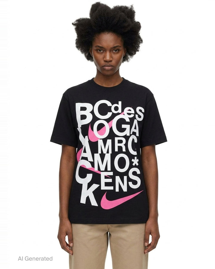 CDG x Nike Graphic Tee | Comme des Garçons BLACK | Club21 - front