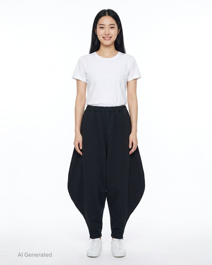 Jersey Balloon Pants | Comme des Garçons Black | Club21 - front