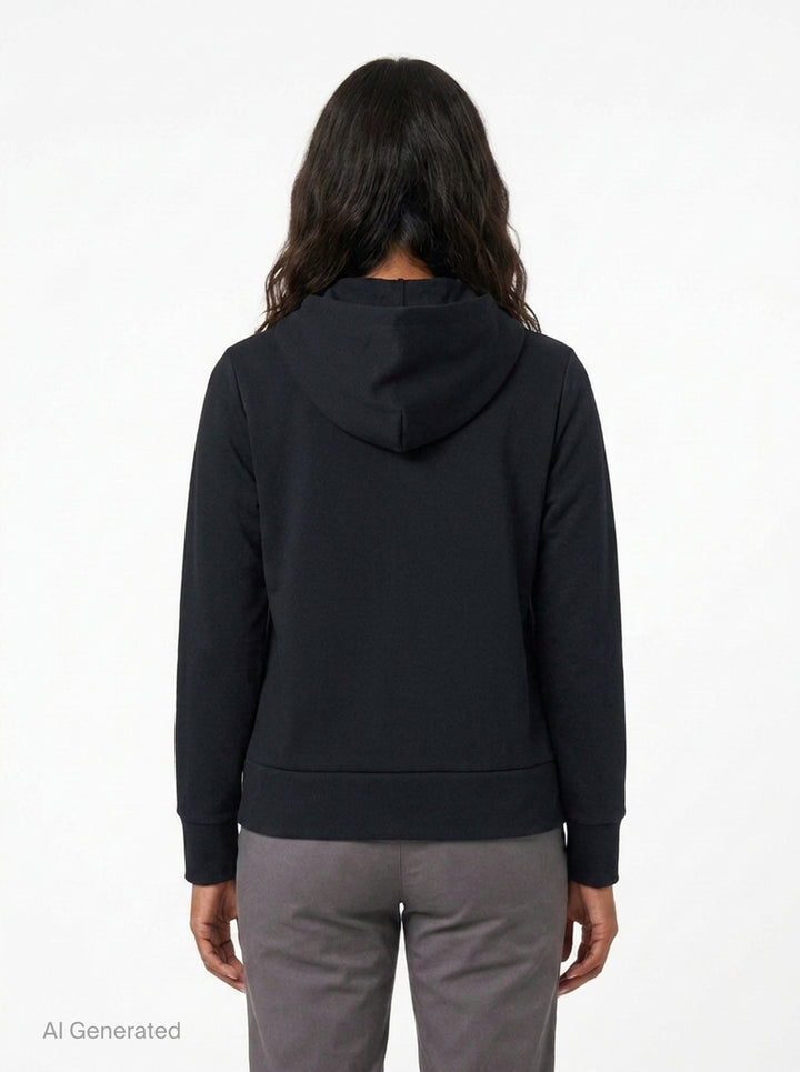 Polyester Jersey Zip Hoodie | Comme des Garçons BLACK | Club21 - back