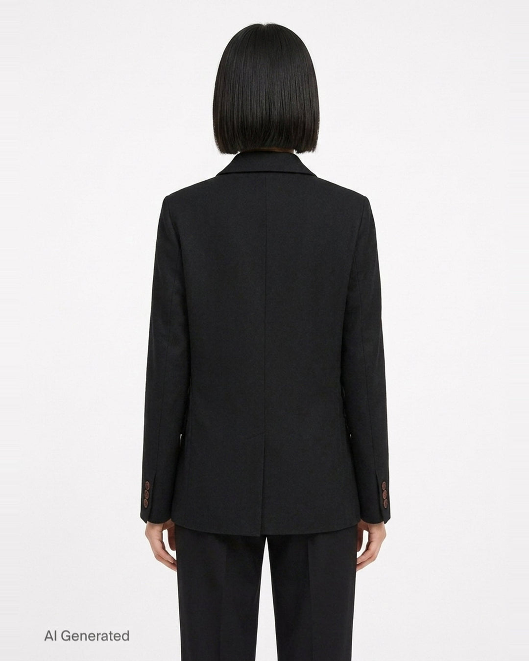 Ruffled Gabardine Blazer | Comme des Garçons BLACK | Club21 - back