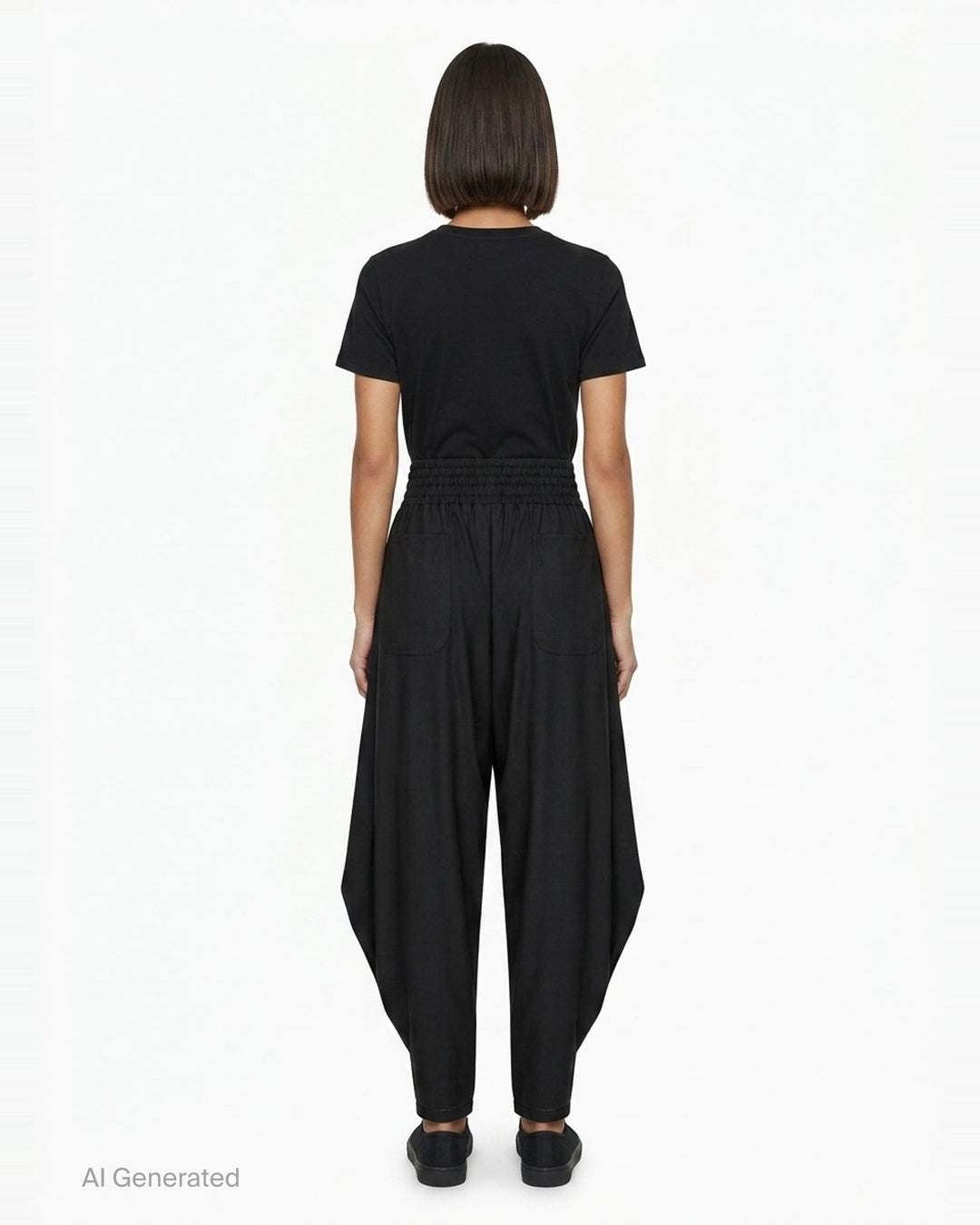 Wool Tropical Harem Pants | Comme des Garçons BLACK | Club21 - back