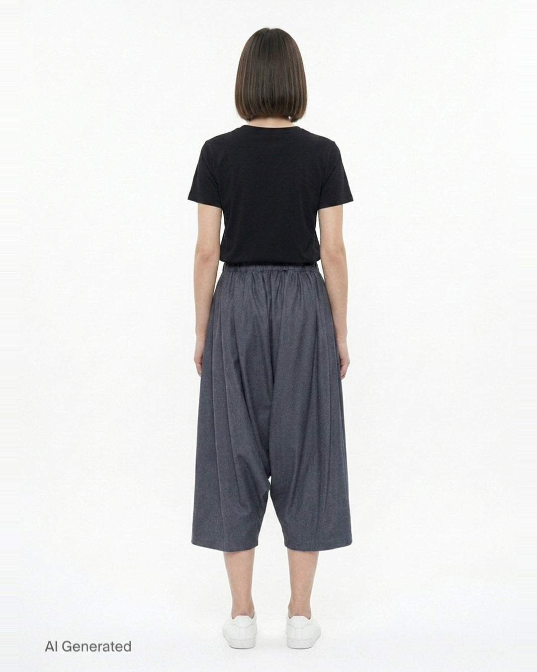 Elastic Waist Wide Leg Pants | Comme des Garçons | Club21 - back