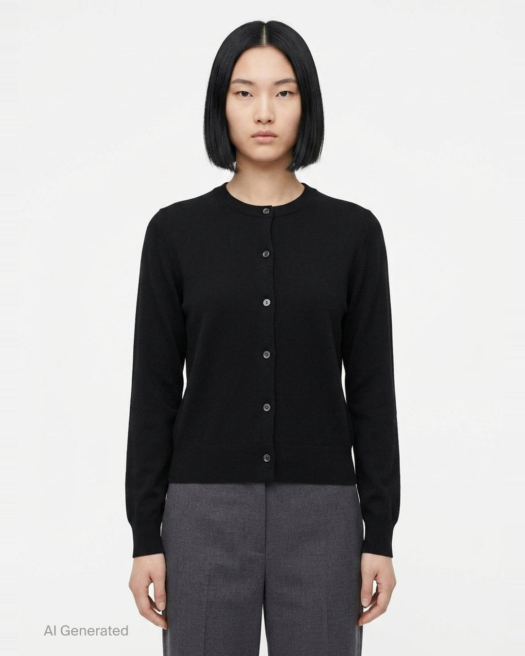 Rib Trim Button Cardigan | Comme des Garçons Comme des Garçons | Club21 - front