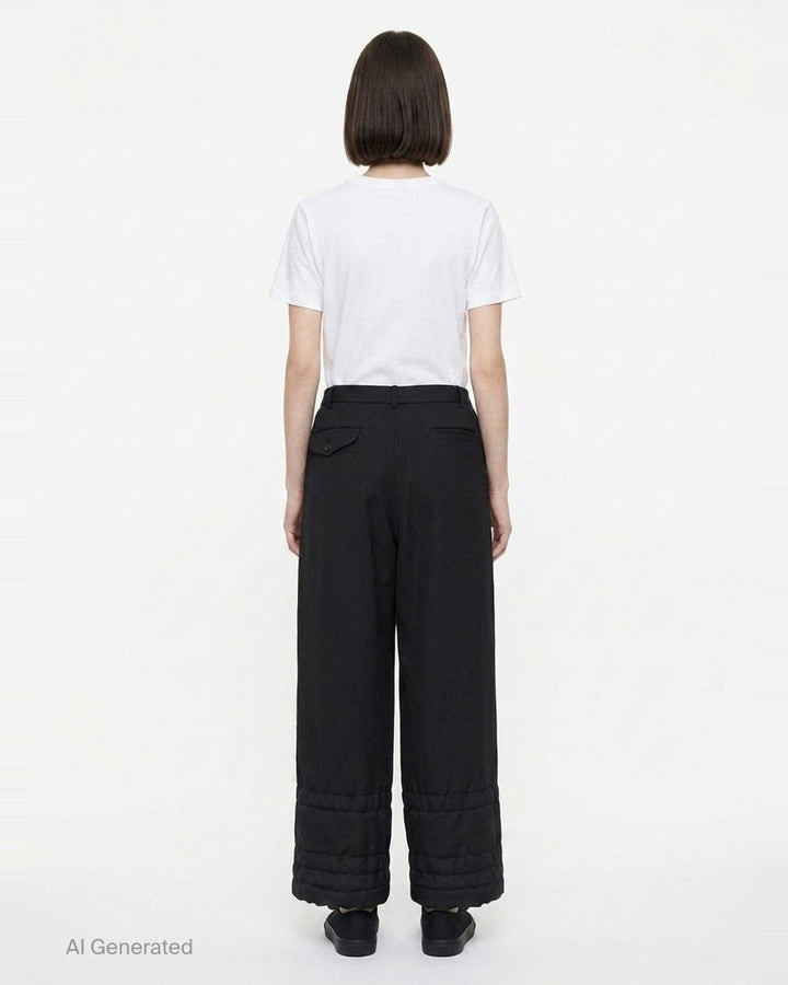 Wide Leg Layered Ruffle Pants | Comme des Garçons Comme des Garçons | Club21 - back
