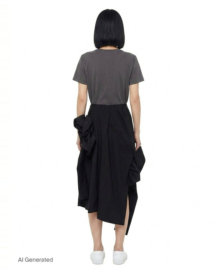 Draped Oversized Midi Skirt | Comme des Garçons | Club21 - back