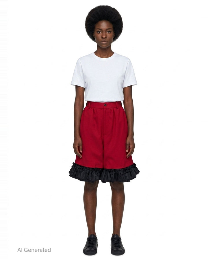 Elastic Waist Wide Leg Pants | Comme des Garçons | Club21 - front