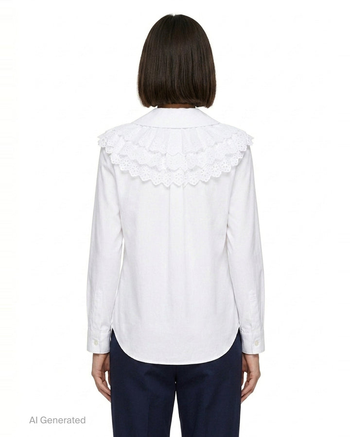 Lace Collar Peter Pan Blouse | Comme des Garçons Girl | Club21 - back
