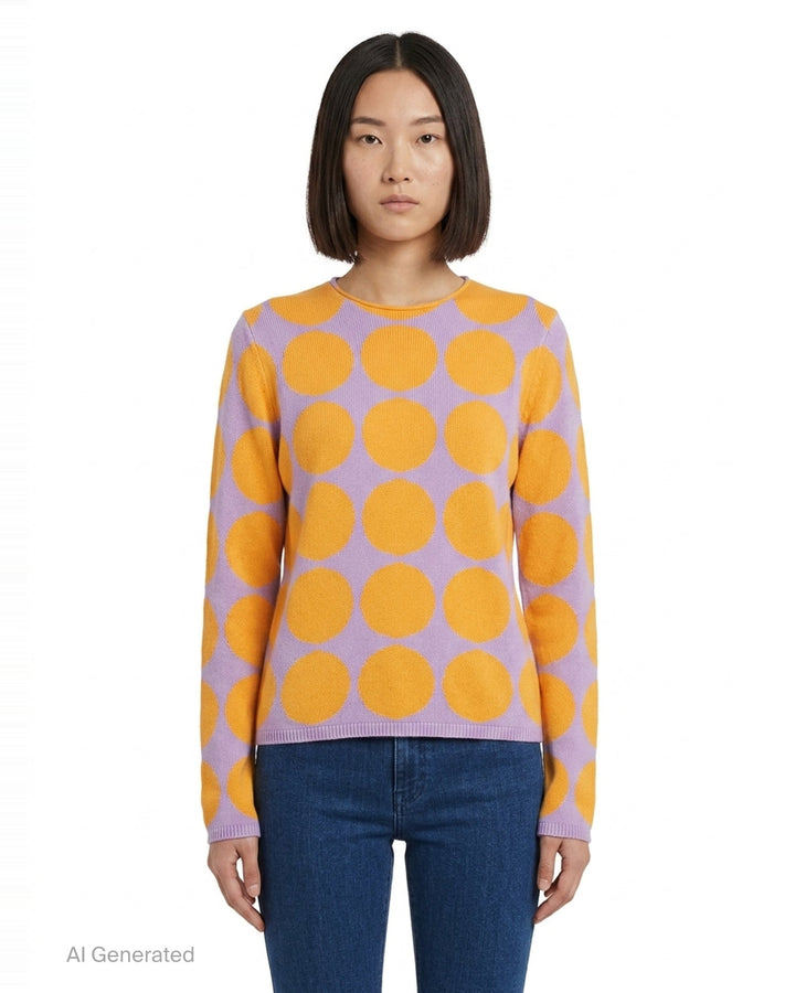 Oversized Dot Knit Top | Comme des Garçons Girl | Club21 - front