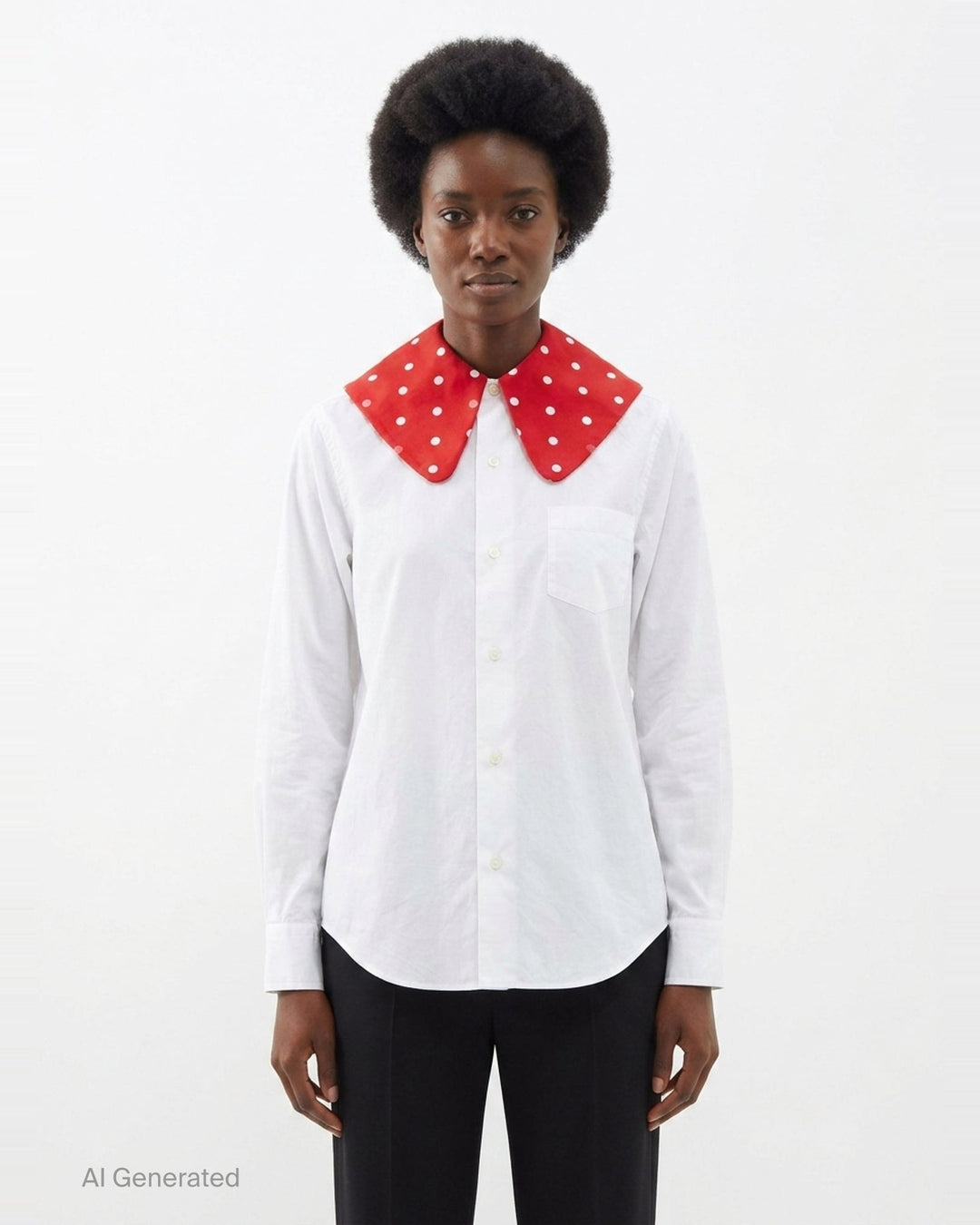 Polka Dot Collar Blouse | Comme des Garçons Girl | Club21 - front