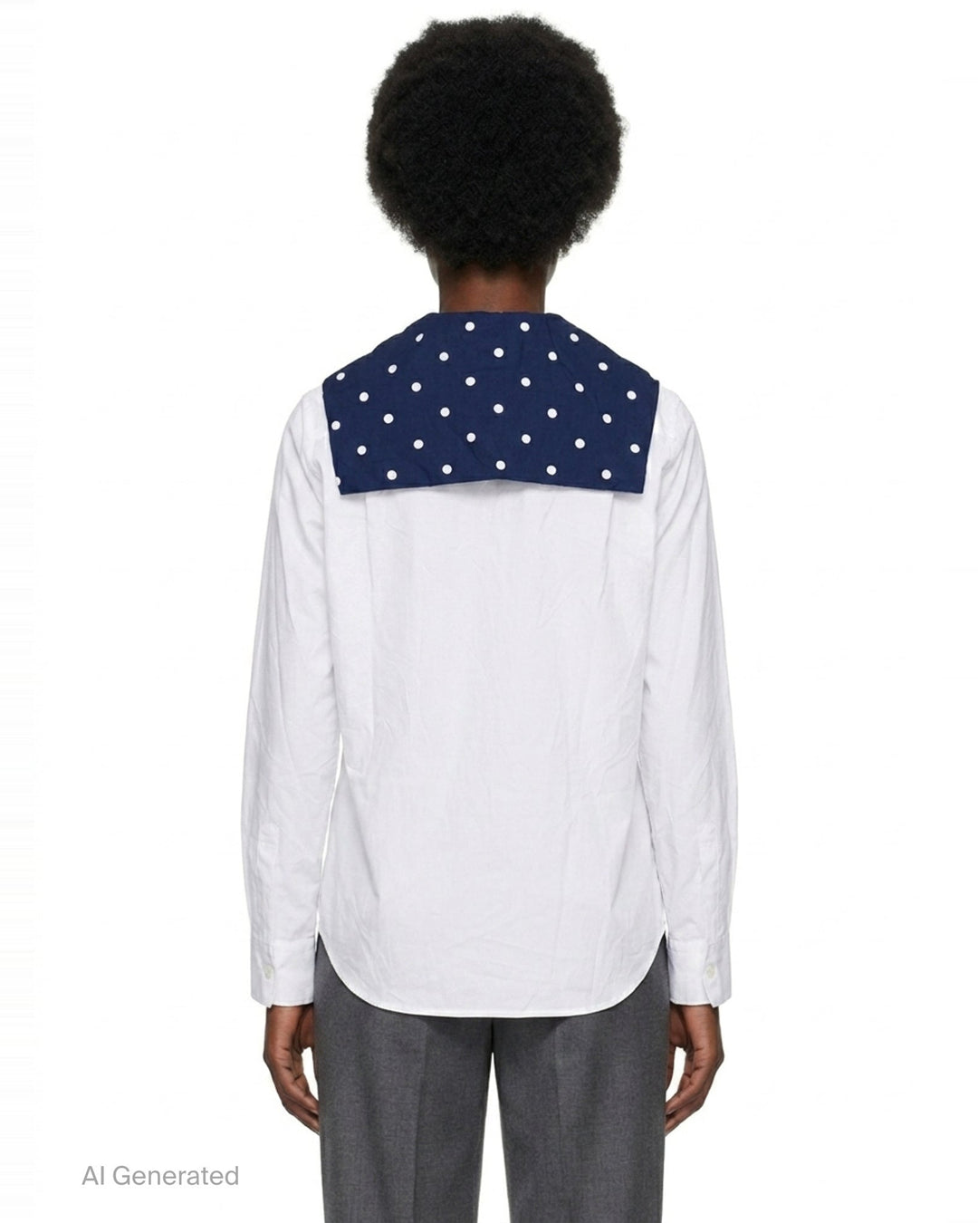 Polka Dot Collar Blouse | Comme des Garçons Girl | Club21 - back