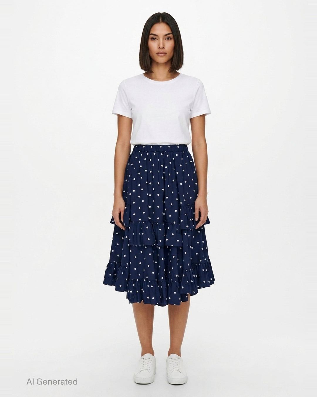 Polka Dot Midi Skirt | Comme des Garçons Girl | Club21 - front