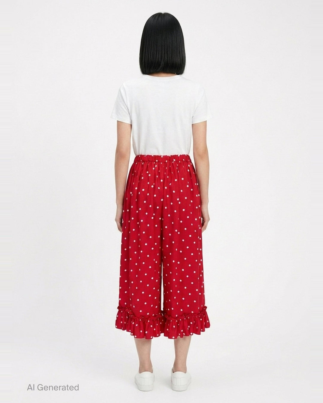 Polka Dot Wide-Leg Pants | Comme des Garçons Girl | Club21 - back