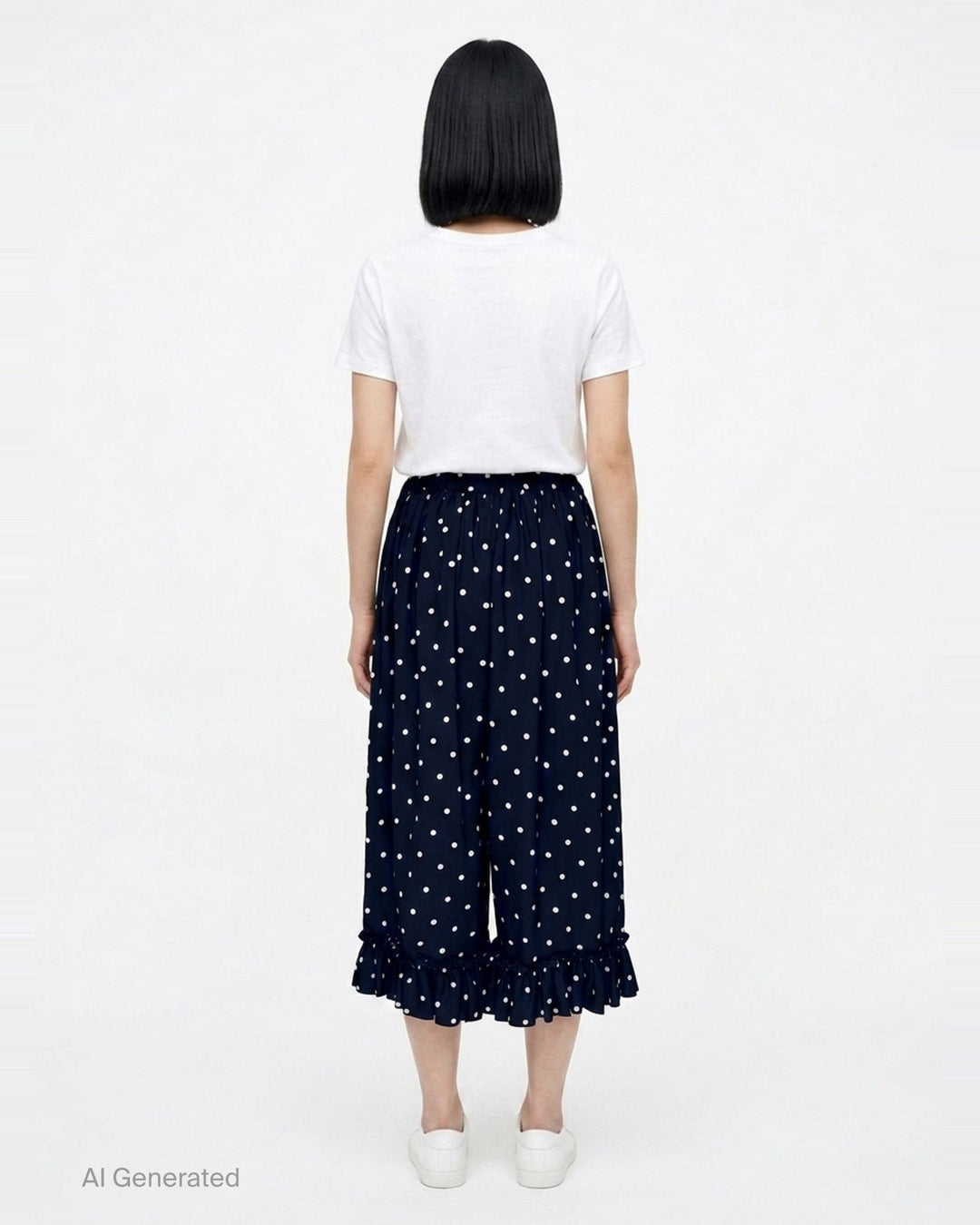 Polka Dot Wide-Leg Pants | Comme des Garçons Girl | Club21 - back