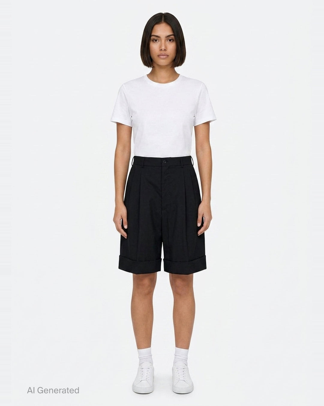 Tailored Wide-Leg Shorts | Comme des Garçons Girl | Club21 - front