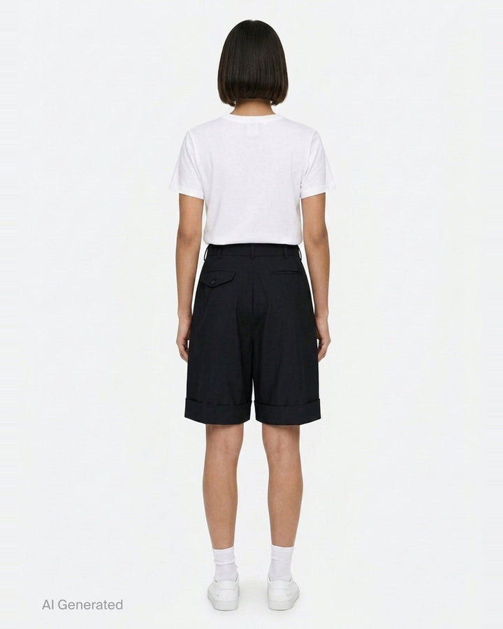 Tailored Wide-Leg Shorts | Comme des Garçons Girl | Club21 - back
