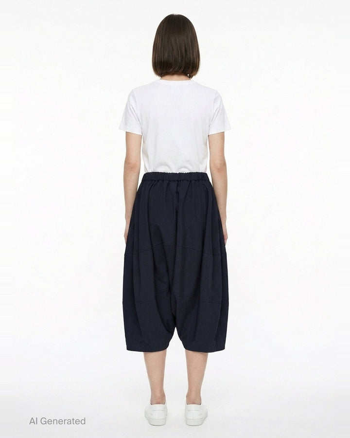 Wide-Leg Relaxed Pants | Comme des Garçons Girl | Club21 - back