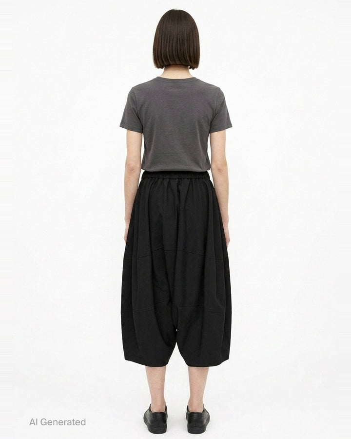 Wide-Leg Relaxed Pants | Comme des Garçons Girl | Club21 - back