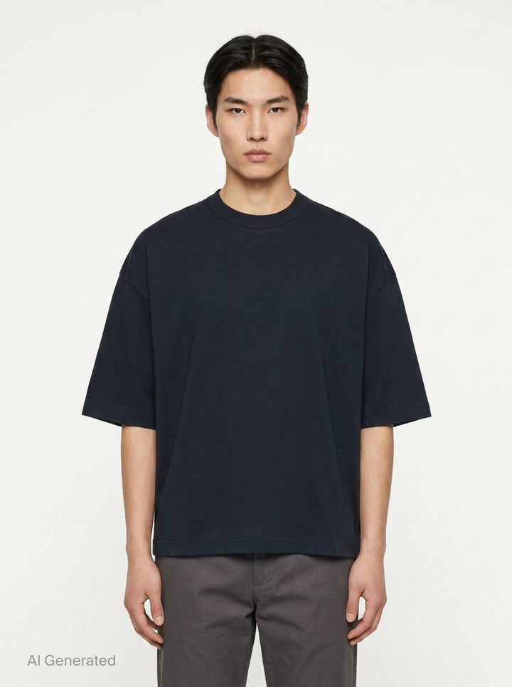 Cotton Jersey Brushed Tee | Comme des Garçons Homme | Club21 - front
