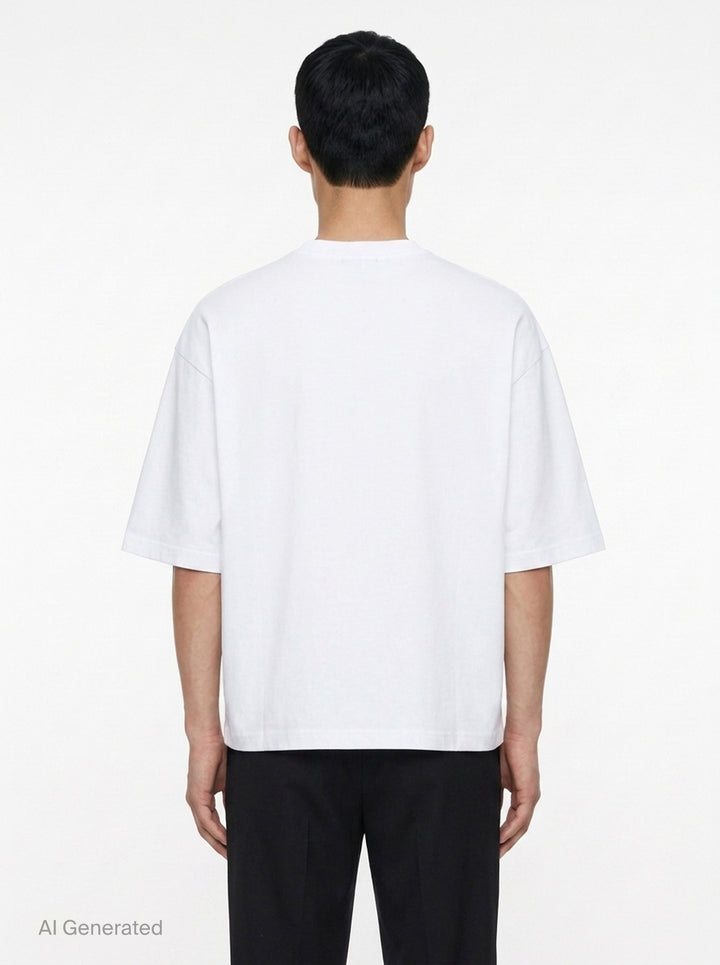 Cotton Jersey Brushed Tee | Comme des Garçons Homme | Club21 - back