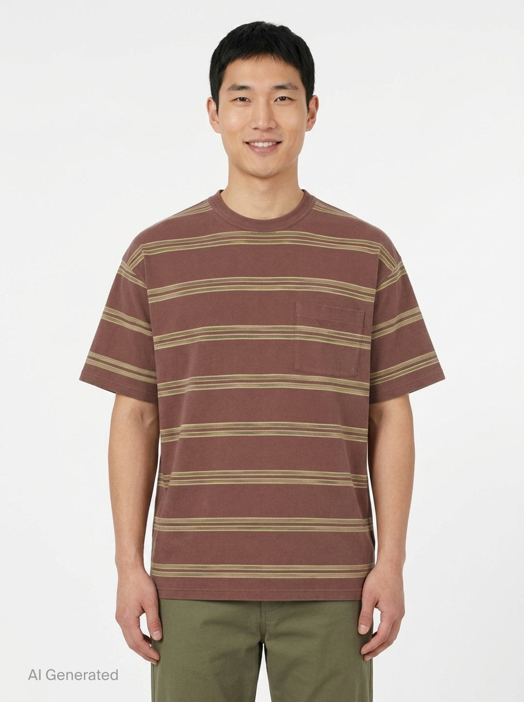 Cotton Jersey Stripe Tee | Comme des Garçons Homme | Club21 - front