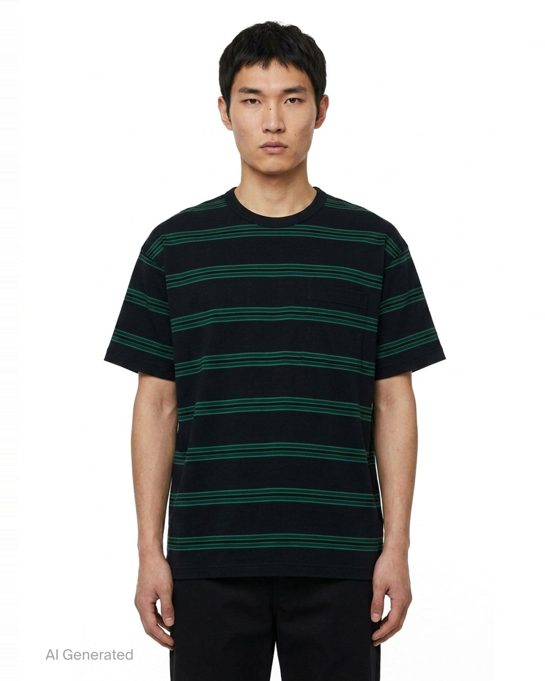 Cotton Jersey Stripe Tee | Comme des Garçons Homme | Club21 - front