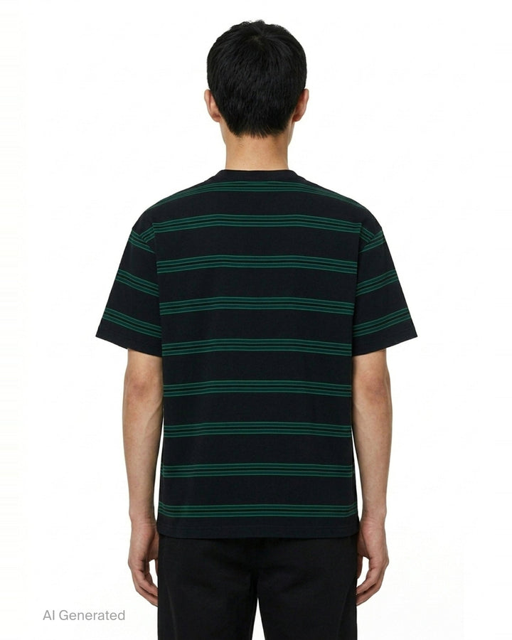 Cotton Jersey Stripe Tee | Comme des Garçons Homme | Club21 - back