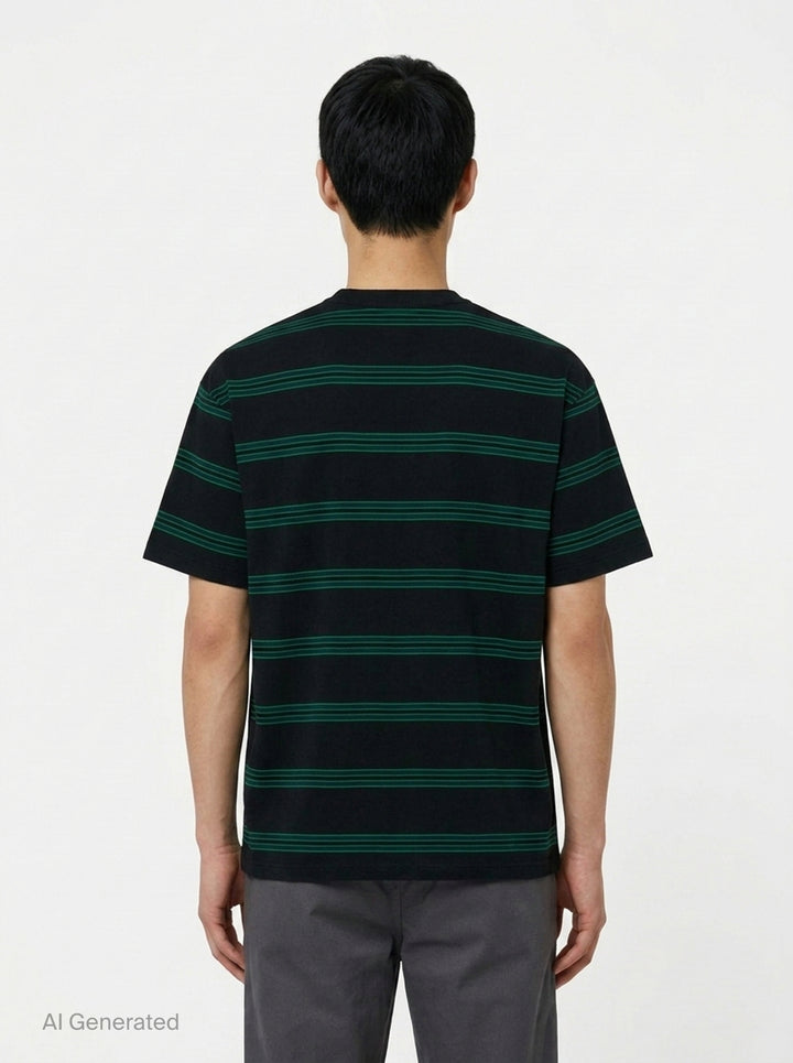 Cotton Jersey Stripe Tee | Comme des Garçons Homme | Club21 - back