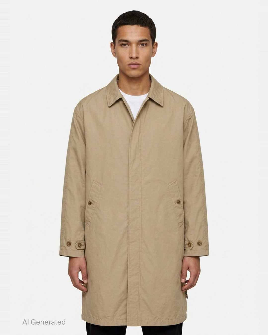 Cotton Polyester Gabardine Coat | Comme des Garçons Homme | Club21 - front