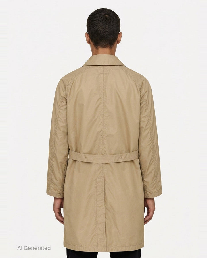 Cotton Polyester Gabardine Coat | Comme des Garçons Homme | Club21 - back