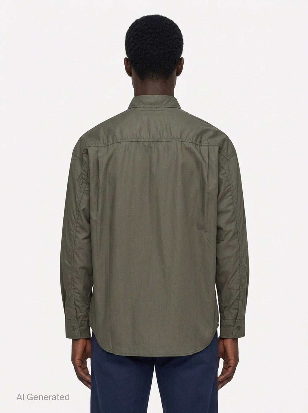 Cotton Ripstop Long Sleeve Shirt | Comme des Garçons Homme | Club21 - back