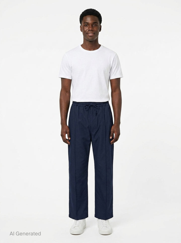 Cotton Twill Wide Leg Pants | Comme des Garçons Homme | Club21 - front