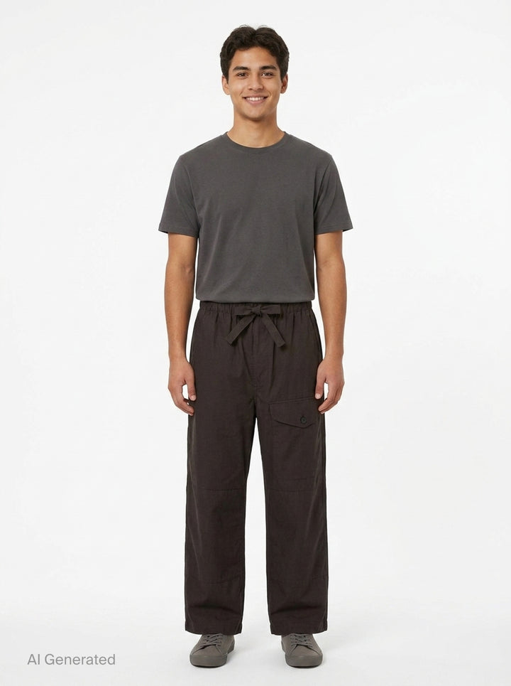Cotton Weather Cloth Pants | Comme des Garçons Homme | Club21 - front