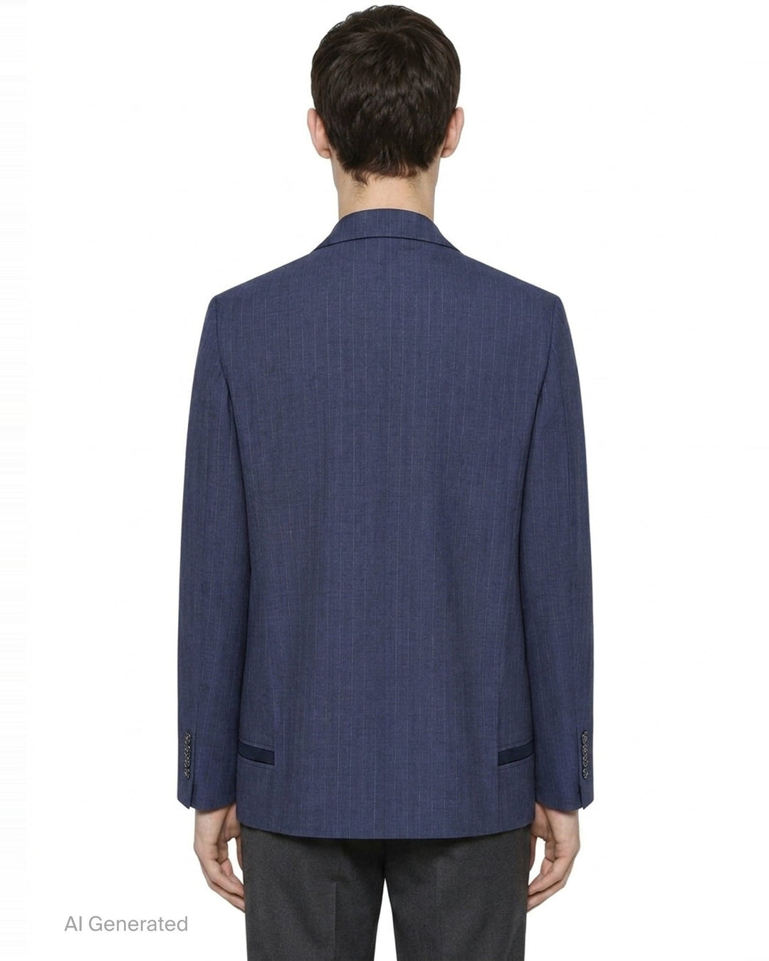 Pinstripe Wool Double Jacket | Comme des Garçons Homme Deux | Club21 - back