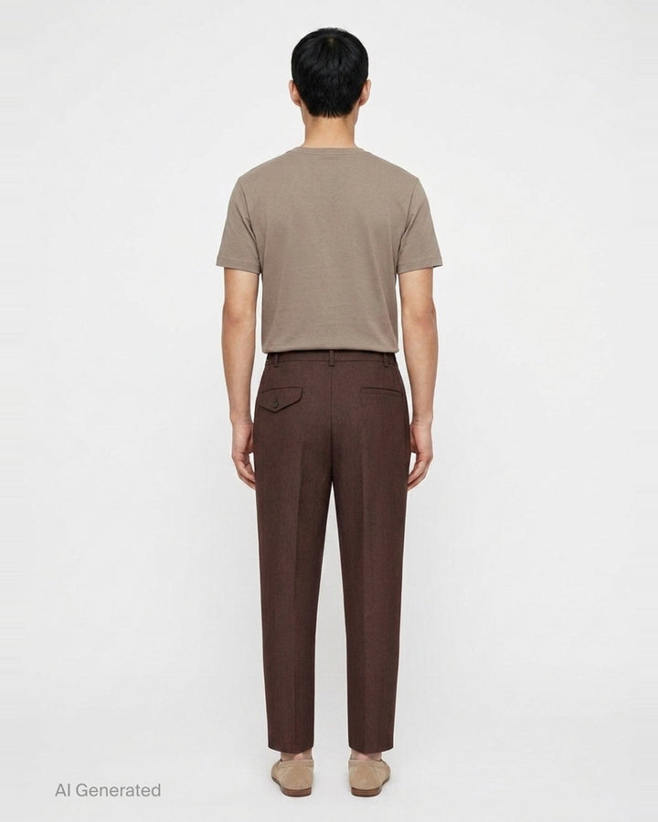 Wool Mini Herringbone Pants | Comme des Garçons Homme Deux | Club21 - back
