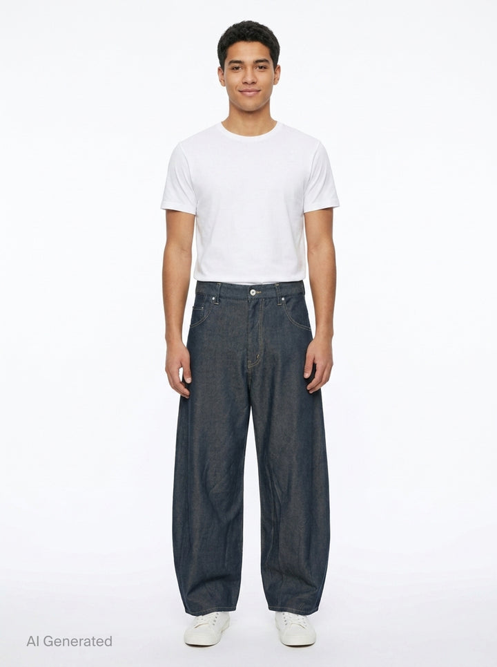 Garment Dyed Wide Leg Jeans | Comme des Garçons Homme | Club21 - front