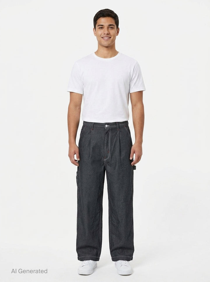 Garment Dyed Wide Leg Pants | Comme des Garçons Homme | Club21 - front
