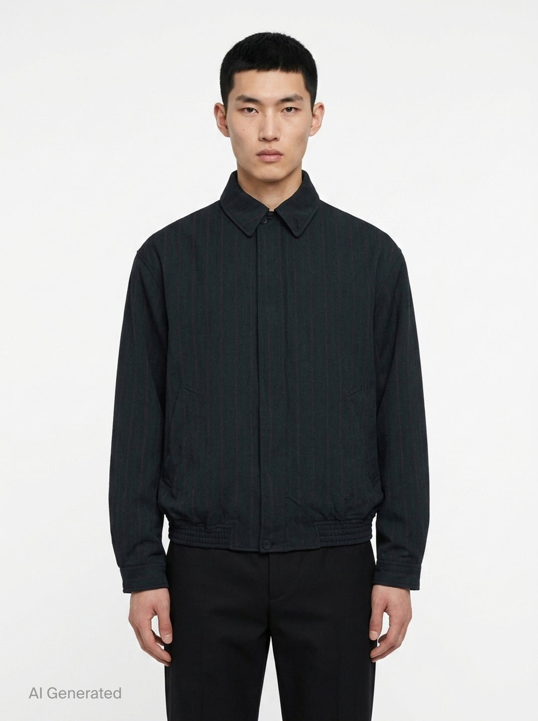Herringbone Stripe Blouson | Comme des Garçons Homme | Club21 - front