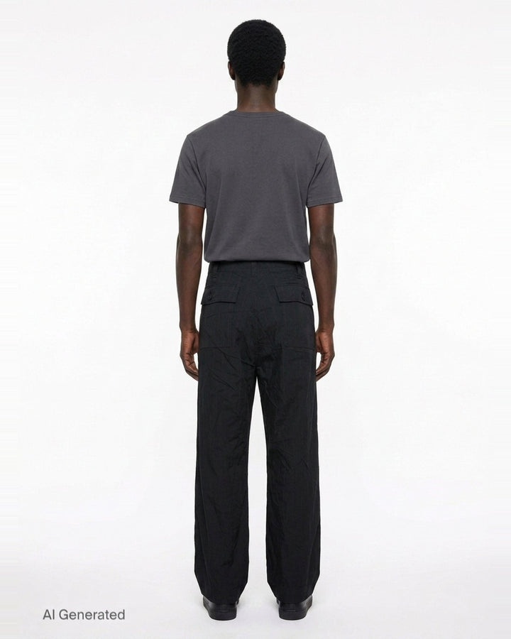 Herringbone Stripe Wide Pants | Comme des Garçons Homme | Club21 - back