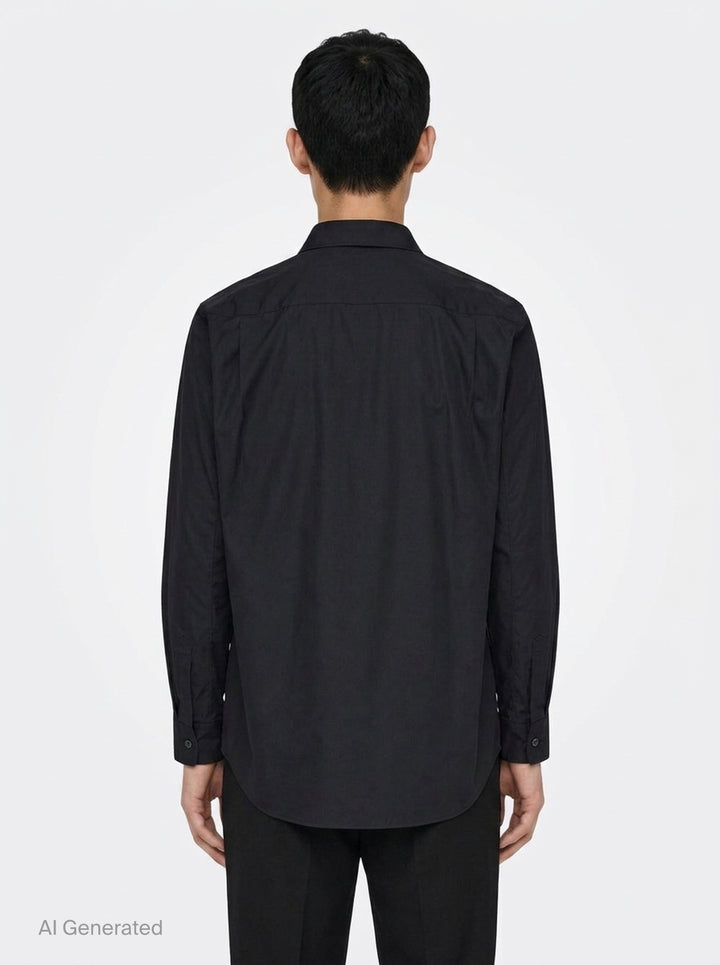 Cotton Broad Long Sleeve Shirt | Comme des Garçons Homme Plus | Club21 - back