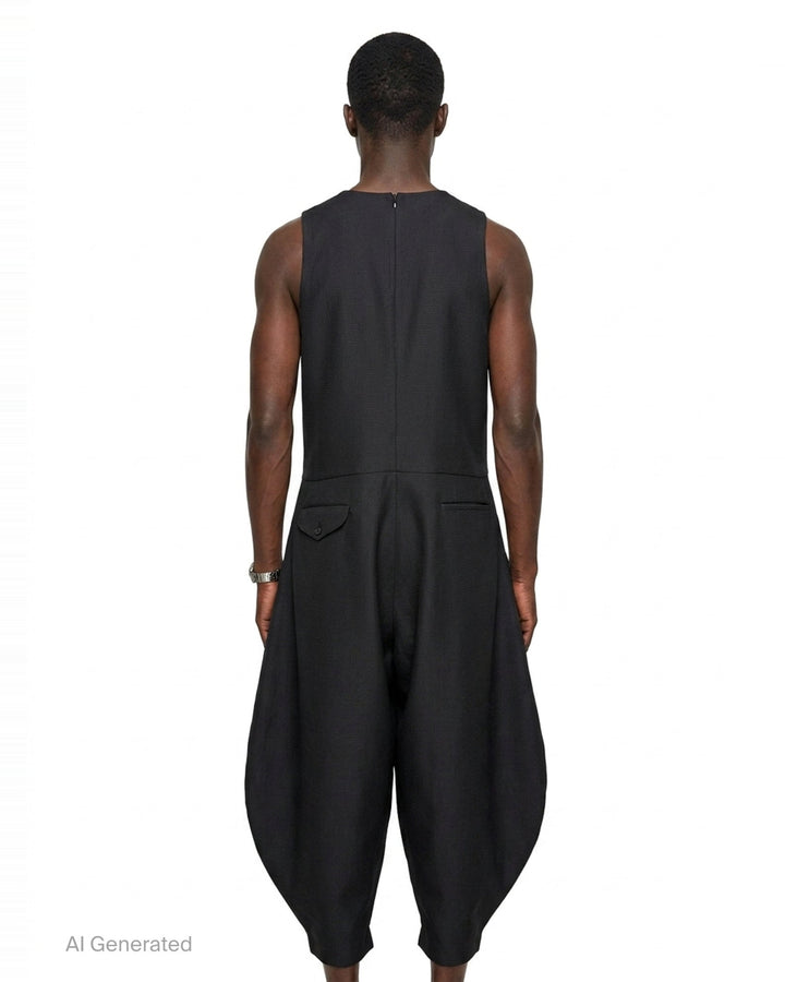 Dobby Cloth Harem Jumpsuit | Comme des Garçons Homme Plus | Club21 - back