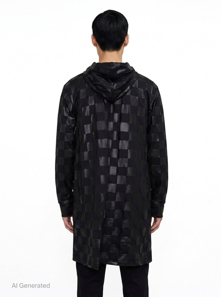 Glossy PU Print Long Sleeve Jacket | Comme des Garçons Homme Plus | Club21 - back