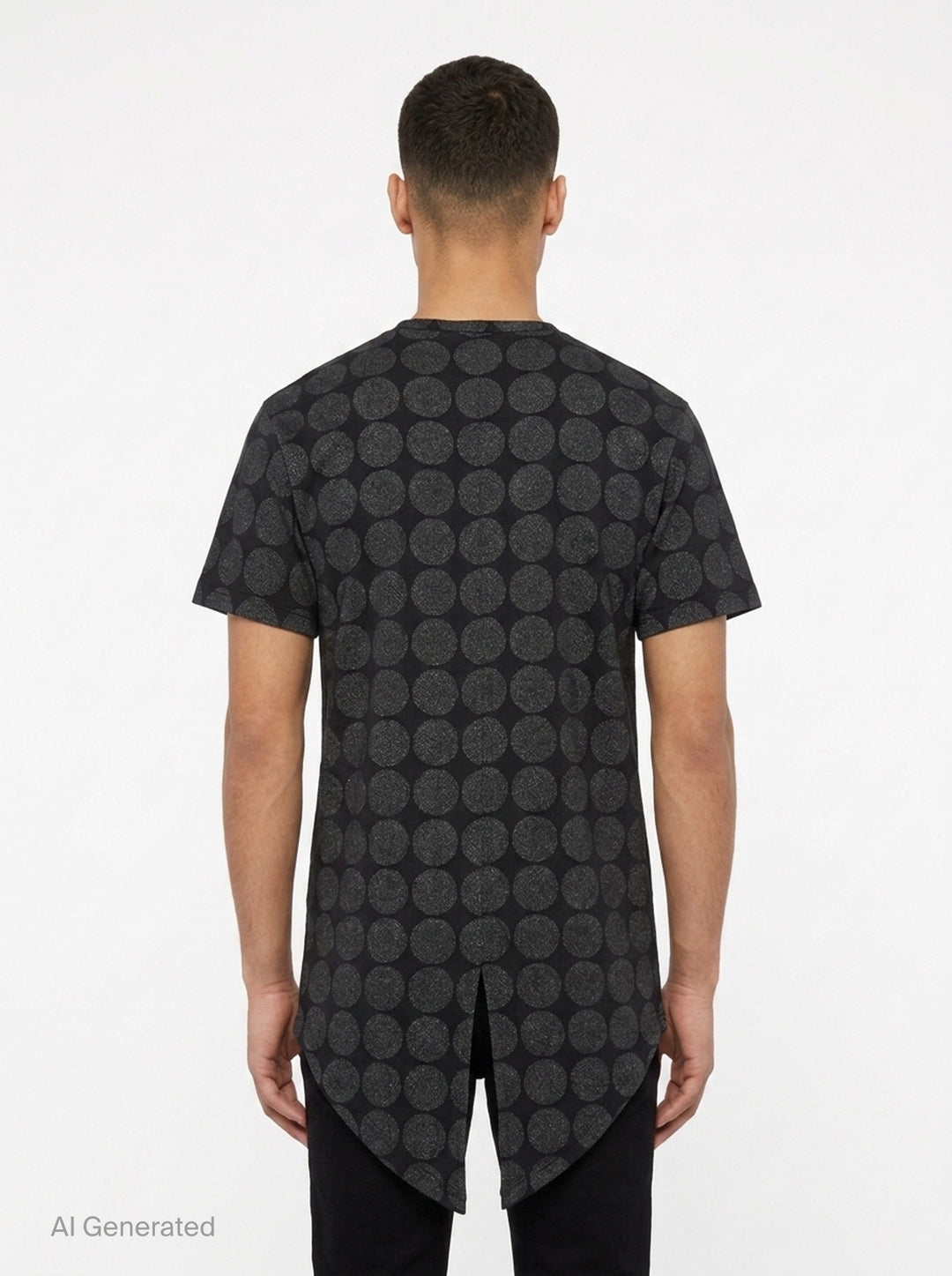 Metallic Print Short Sleeve Tee | Comme des Garçons Homme Plus | Club21 - back