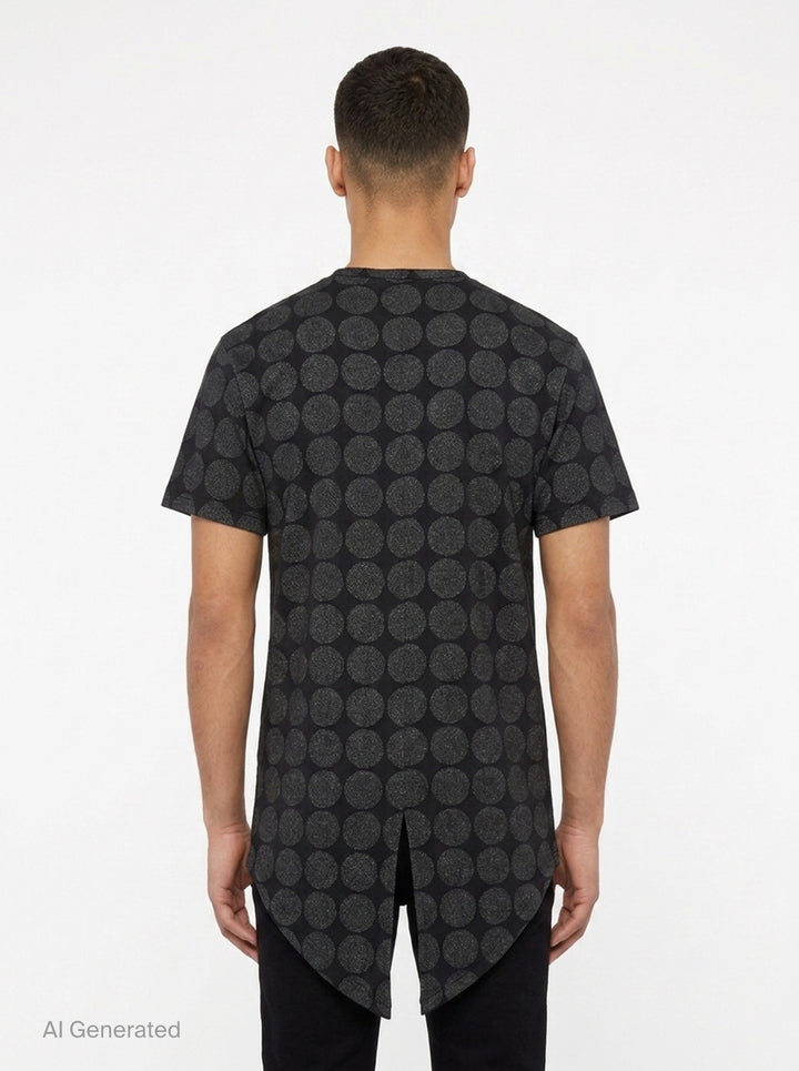 Metallic Print Short Sleeve Tee | Comme des Garçons Homme Plus | Club21 - back