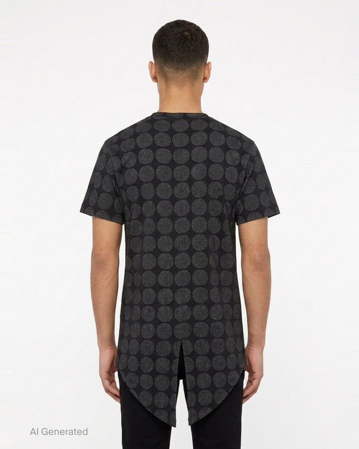 Metallic Print Short Sleeve Tee | Comme des Garçons Homme Plus | Club21 - back